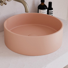 Concrete Smooth 390mm Round Above Counter Basin
